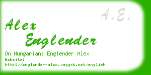 alex englender business card